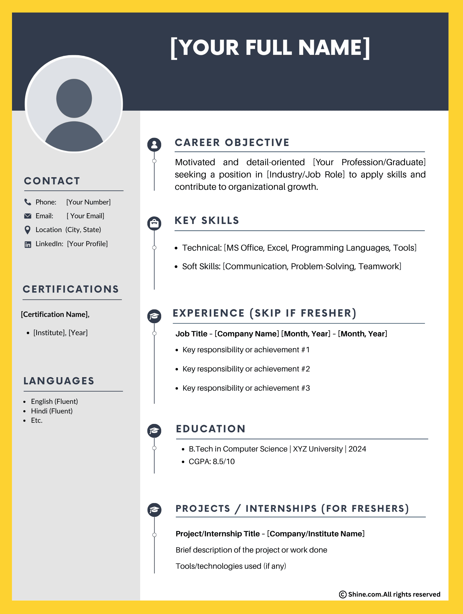 Simple Resume Format: Samples and Templates